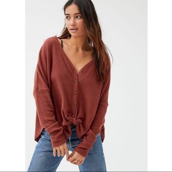 Urban outfitters out from under jojo oversized long sleeve thermal - Picture 1 of 7